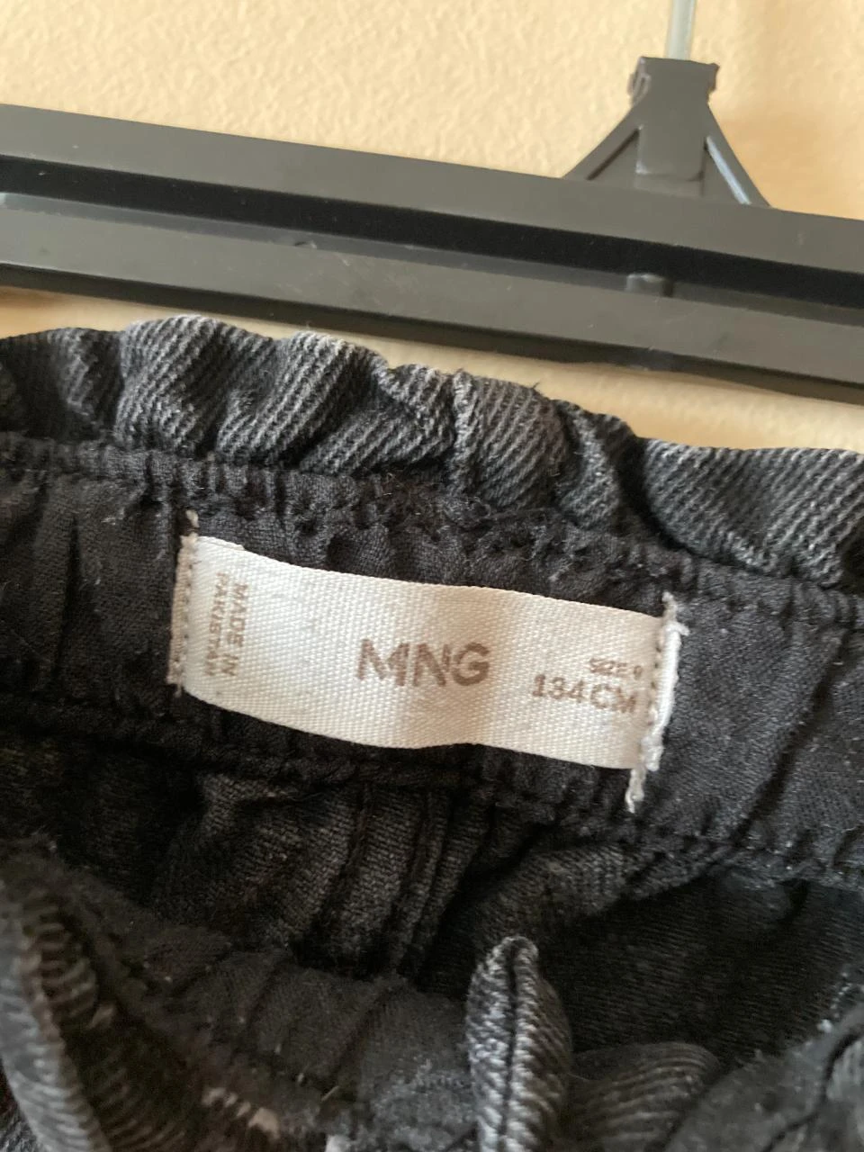 Mango black jeans for girls 9 years 134cm paperbag – photo 2